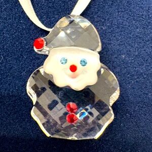 Swarovski Crystal Santa Ornament